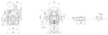 Chiaravalli CH07 worm gearbox — dimension drawing