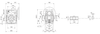 Chiaravalli CH08 worm gearbox — dimension drawing