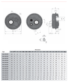Chiaravalli CHA 45/2/55 — dimension sheet (catalogue p130)