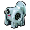 Chiaravalli CHE 07 worm gearbox with a motor flange and a free input shaft end on the opposite side
