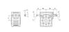 Chiaravalli CHMR / CHME / CHMRE — input shaft dimension drawing (A, B2, B3, D1, a, b1, f1, t1)