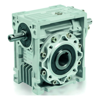 Chiaravalli CHMRE 130 worm gearbox with an input shaft on both sides and no motor flange