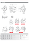 Chiaravalli CHO 53 bevel helical gear unit — dimension sheet (IEC input, output flanges FA-FD, hollow shaft)