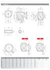 Chiaravalli CHO 63 bevel helical gear unit — dimension sheet (IEC input, output flanges FA-FD, hollow shaft)