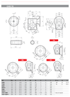 Chiaravalli CHO 72 bevel helical gear unit — dimension sheet (IEC input, output flanges FA-FD, hollow shaft)