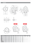 Chiaravalli CHO 82 bevel helical gear unit — dimension sheet (IEC input, output flanges FA-FD, hollow shaft)