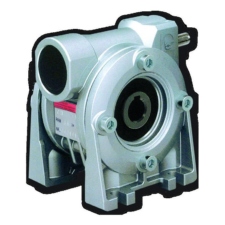 Chiaravalli CHR 05 worm gearbox with an input shaft in place of the motor flange