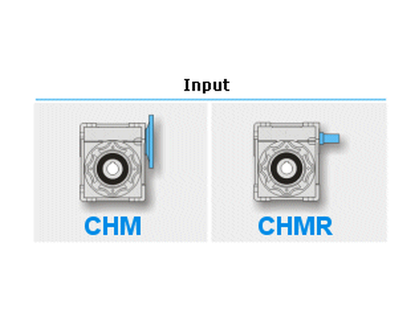 Gearbox configurator — CHM selection screen
