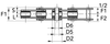 Chiaravalli CRT Transport Chain 1.1703 (Solid Coupling Pins) — dimension drawing (2 of 2)