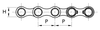 Chiaravalli CRT Transport Chain 1.3520 R (Stud Pierced) — dimension drawing (1 of 2)