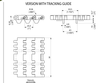 D2K 1305 Series Chain dimension drawing (with tracking guide) — Regina Conveyor Catalogue p247