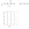 D2K UCC Series dimension drawing — Regina Conveyor Catalogue p295