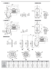 Chiaravalli CH-G D 503 shaft mounted gear unit — dimension sheet 1 of 2 (catalogue p190)