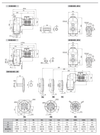 Chiaravalli CH-G D 603 shaft mounted gear unit — dimension sheet 1 of 2 (catalogue p192)