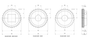 Machined Split Drive and Idler Sprockets — 600 Series dimension drawing — Regina Conveyor Catalogue p194