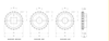 Machined Split Drive and Idler Sprockets — 7300 Series dimension drawing — Regina Conveyor Catalogue p231