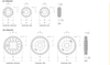 Moulded Solid Drive and Idler Sprockets — 600 Series dimension drawing — Regina Conveyor Catalogue p191