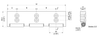 Regina Dynamic Nose-over Bar dimension drawing (W 255 mm) — Regina Conveyor Catalogue p182