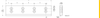 Regina Static Nose-over Bar dimension drawing (W 12in / 304.8 mm) — Regina Conveyor Catalogue p183