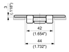 PHD 915 Series dimension drawing (cross-section) — Regina Conveyor Catalogue p30