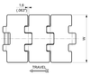 P 915 Series dimension drawing (top view) — Regina Conveyor Catalogue p30