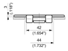 SS 915-4 Series dimension drawing (cross-section) — Regina Conveyor Catalogue p31