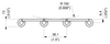 PHD 9157 Series dimension drawing (side view) — Regina Conveyor Catalogue p34