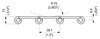 P 803 Series dimension drawing (side view) — Regina Conveyor Catalogue p35