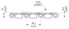 SS 881 Series dimension drawing (side view) — Regina Conveyor Catalogue p36