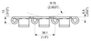 SS 881T Series dimension drawing (side view) — Regina Conveyor Catalogue p38