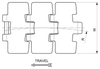 PHD 981M Series dimension drawing (top view) — Regina Conveyor Catalogue p40