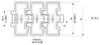PHDG 981T Series dimension drawing (top view, K 3¼) — Regina Conveyor Catalogue p47