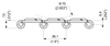 PHDG 981M Series dimension drawing (side view, K 3 ¼) — Regina Conveyor Catalogue p48