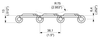PHDG 981M Series dimension drawing (side view, K 7½) — Regina Conveyor Catalogue p48