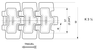 PHDG 981M Series dimension drawing (top view, K 3 ¼) — Regina Conveyor Catalogue p48