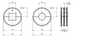 Machined Split Drive and Idler Sprockets — 8300 Series dimension drawing — Regina Conveyor Catalogue p165