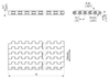 PP 610 Series dimension drawing (without tracking guide) — Regina Conveyor Catalogue p172