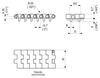 UP 611 Series dimension drawing (with tracking guide) — Regina Conveyor Catalogue p185