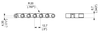UP 611 Series dimension drawing (without tracking guide) — Regina Conveyor Catalogue p185