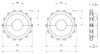 Machined Split Drive and Idler Sprockets — 1010 Series dimension drawing — Regina Conveyor Catalogue p221