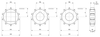 Machined Solid Drive and Idler Sprockets — USP Series dimension drawing — Regina Conveyor Catalogue p244