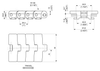 UP 783T Series dimension drawing — Regina Conveyor Catalogue p256