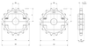 Moulded Split Drive and Idler Sprockets — 782 Series dimension drawing — Regina Conveyor Catalogue p261