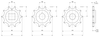 Machined Solid Drive and Idler Sprockets — 2556 Series (SR) dimension drawing — Regina Conveyor Catalogue p269
