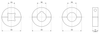 Machined Split Supporting Wheels — 2556 Series dimension drawing — Regina Conveyor Catalogue p271