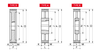 Chiaravalli V-Belt Pulley for Taper Bushes SPB 4 Grooves — dimensioned drawing