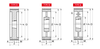 Chiaravalli V-Belt Pulley for Taper Bushes SPB 6 Grooves — dimensioned drawing