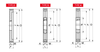 Chiaravalli V-Belt Pulley for Taper Bushes SPC 2 Grooves — dimensioned drawing