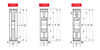 Chiaravalli V-Belt Pulley for Taper Bushes SPC 5 Grooves — dimensioned drawing