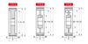 Chiaravalli V-Belt Pulley for Taper Bushes SPC 6 Grooves — dimensioned drawing